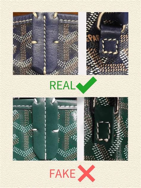 how to spot fake goyard fidji|how to identify a fake goyard.